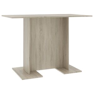 vidaXL sonoma t&ouml;lgy sz&iacute;nű szerelt fa &eacute;tkezőasztal 110 x 60 x 75 cm