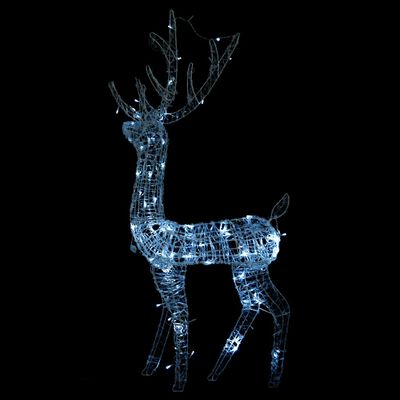 vidaXL hideg fehér rénszarvasos karácsonyi dísz 140 LED-del 120 cm