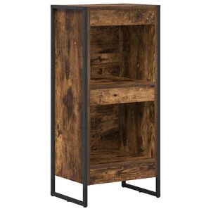 vidaXL K&ouml;nyvespolc F&uuml;st&ouml;s t&ouml;lgy 40 x 30 x 86,5 cm Faanyag