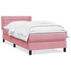 vidaXL Box Spring &aacute;gy matraccal r&oacute;zsasz&iacute;n 100x220 cm b&aacute;rsony