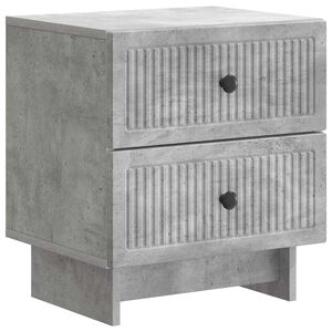 vidaXL &Eacute;jjeliszekr&eacute;ny Betonsz&uuml;rke 43 x 34,5 x 47,5 cm Szerelt Fa