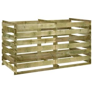 vidaXL l&eacute;cezett komposzt&aacute;l&oacute; impregn&aacute;lt fenyőf&aacute;b&oacute;l 180x90x90 cm