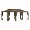 vidaXL t&oacute;psz&iacute;nű pavilon f&uuml;gg&ouml;ny&ouml;kkel 600 x 298 x 270 cm 180 g/m&sup2;