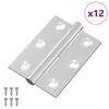 vidaXL Zsan&eacute;r 12 db Ez&uuml;st 50 x 38 x 1,3 mm Ac&eacute;l