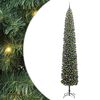 vidaXL Mű kar&aacute;csonyfa 300 LED-del Z&ouml;ld 270 cm PVC, ac&eacute;l &eacute;s műanyag