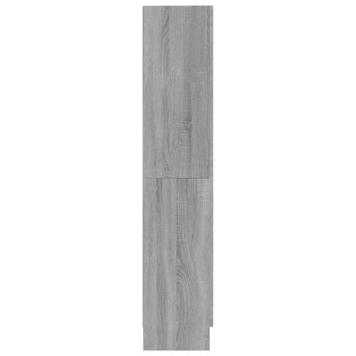 vidaXL szürke sonoma színű szerelt fa könyvszekrény 82,5x30,5x150 cm