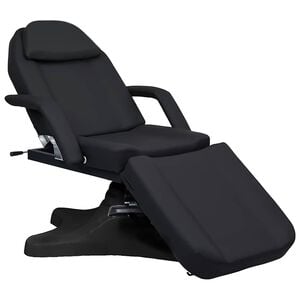 vidaXL fekete massz&aacute;zsasztal 180 x 62 x (86,5-118) cm
