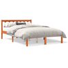 vidaXL viaszbarna t&ouml;m&ouml;r fenyőfa &aacute;gy matrac n&eacute;lk&uuml;l 120 x 190 cm