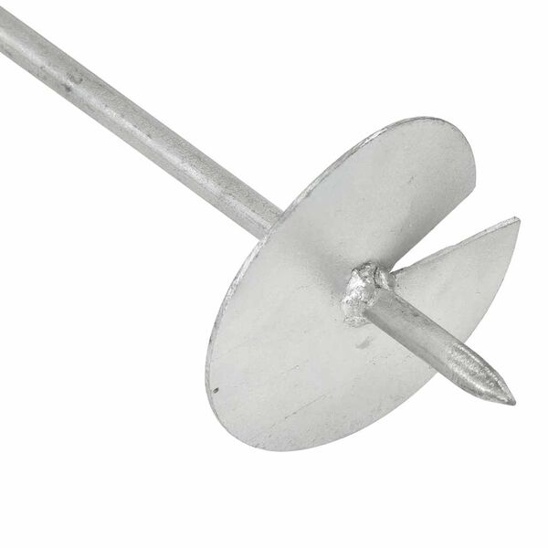 vidaXL 6 db horganyzott fém földhorgony 10 x 60 cm