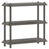 vidaXL Polc egys&eacute;g 3 szint 100 x 40 x 96 cm PP Vil&aacute;gossz&uuml;rke