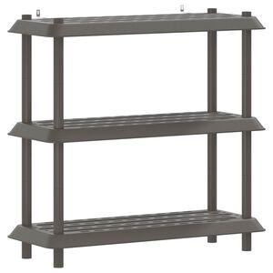 vidaXL Polc egys&eacute;g 3 szint 100 x 40 x 96 cm PP Vil&aacute;gossz&uuml;rke