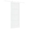 vidaXL Cs&uacute;sz&oacute; ajt&oacute; Feh&eacute;r 83 x 202 cm T&ouml;m&ouml;r Fenyőfa