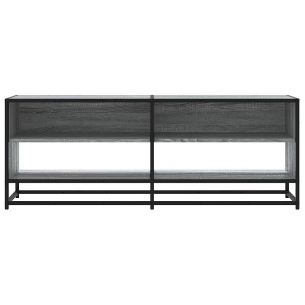 vidaXL sz&uuml;rke sonoma sz&iacute;nű szerelt fa &eacute;s f&eacute;m TV-szekr&eacute;ny 120,5x40x46cm