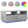 vidaXL betonsz&uuml;rke doh&aacute;nyz&oacute;asztal LED-l&aacute;mp&aacute;kkal 90x49x40 cm