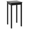 vidaXL fekete MDF b&aacute;rasztal 55 x 55 x 107 cm