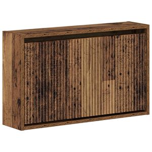 vidaXL Fali Cipőtart&oacute; ARNHEM 71 x 17 x 43 cm Szerelt Fa Antik Fa