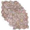 vidaXL Mozaik Csemp&eacute;k Piros 30 x 30 cm M&aacute;rv&aacute;ny