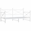 vidaXL Daybed with Trundle without Mattress White 100x190 cm ac&eacute;l