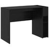 vidaXL Asztal Fekete t&ouml;lgy Szerelt Fa 109 x 50 x 78 cm