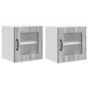 vidaXL Fali &uuml;veg szekr&eacute;ny PORTO 2 pcs Sz&uuml;rke Sonoma 40 x 31 x 40 cm