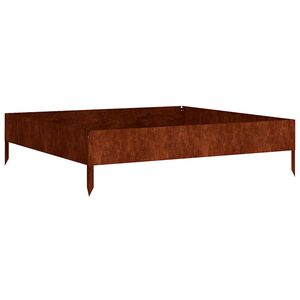 vidaXL corten ac&eacute;l kerti magas&aacute;gy&aacute;s 100x100x26 cm