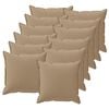vidaXL P&aacute;rna 12 db HOUTEN T&oacute;psz&iacute;nű 40 x 40 cm Poli&eacute;szter