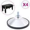 vidaXL 4 db kr&oacute;m M10 csocs&oacute;asztal l&aacute;b