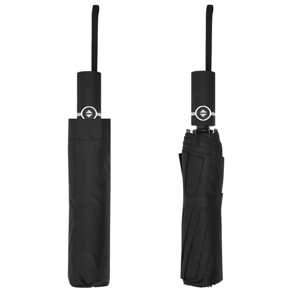 vidaXL fekete automatikusan &ouml;sszecsukhat&oacute; esernyő 104 cm