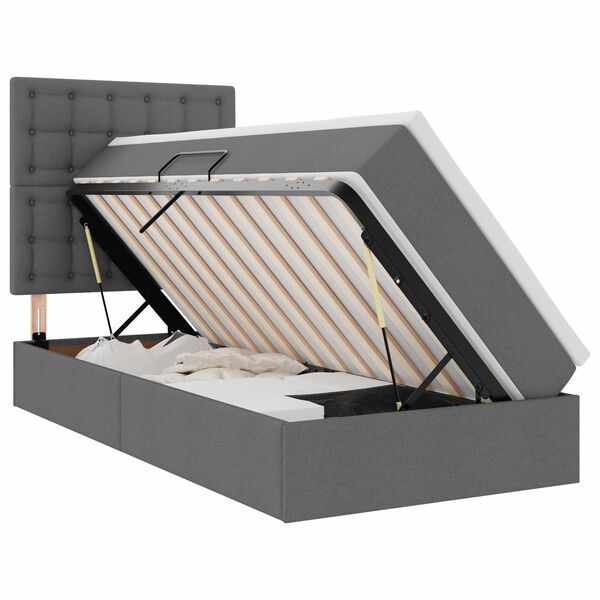 vidaXL &Aacute;gy t&aacute;rol&oacute;val &eacute;s matraccal S&ouml;t&eacute;tsz&uuml;rke 90 x 200 cm Poli&eacute;szter