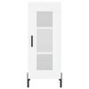 vidaXL feh&eacute;r szerelt fa magasszekr&eacute;ny 34,5x34x180 cm