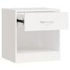 vidaXL 2 db fehér fiókos éjjeliszekrény