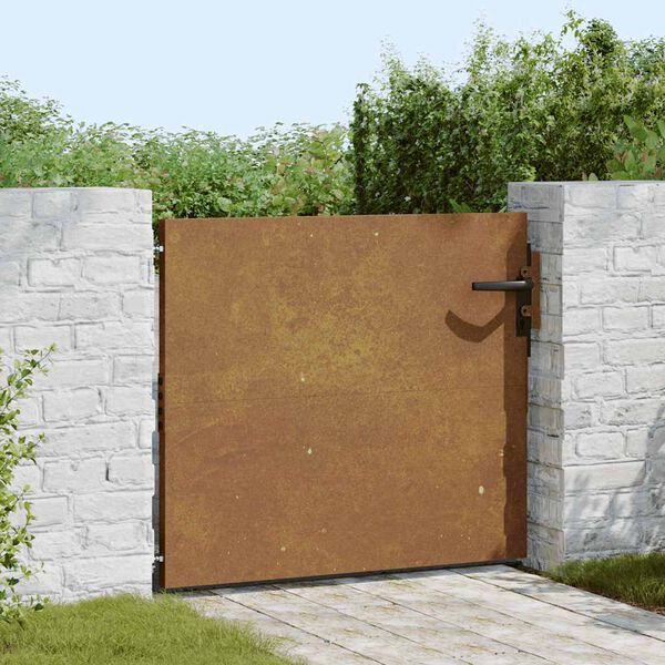 vidaXL corten ac&eacute;l kerti kapu 85 x 125 cm
