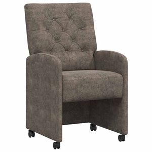 vidaXL Kerekes Étkező Székek 2 pcs Sötétszürke 58 x 67 x 97 cm