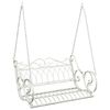 vidaXL Hinta Pad Ac&eacute;l 109 x 75 x 59 cm Antik feh&eacute;r