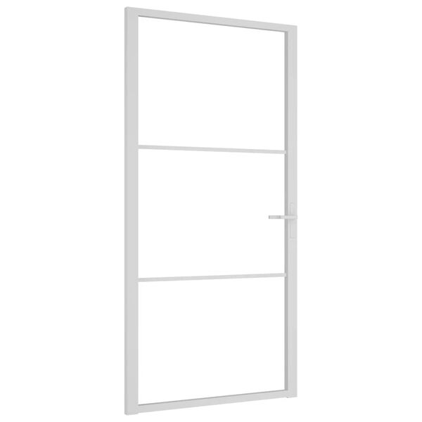 vidaXL feh&eacute;r ESG &uuml;veg &eacute;s alum&iacute;nium belt&eacute;ri ajt&oacute; 102,5 x 201,5 cm