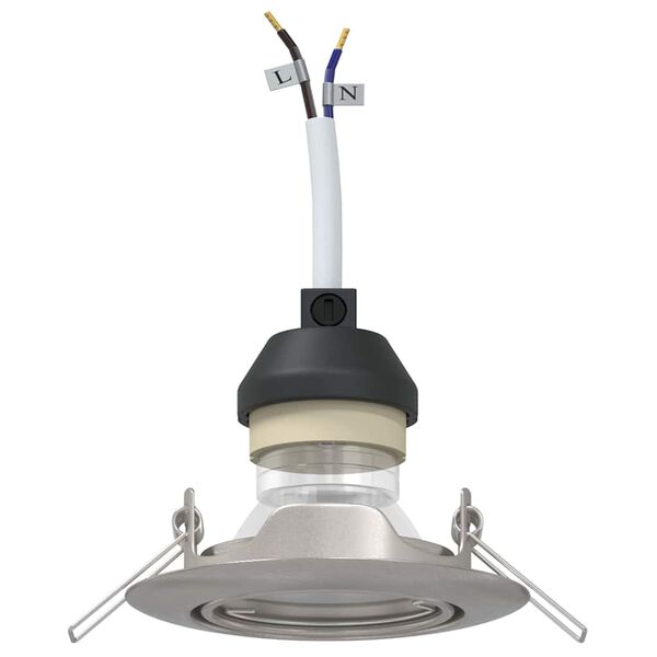 vidaXL Spotl&aacute;mpa 24 pcs Ez&uuml;st 9 x 9 x 2.5 cm F&eacute;m