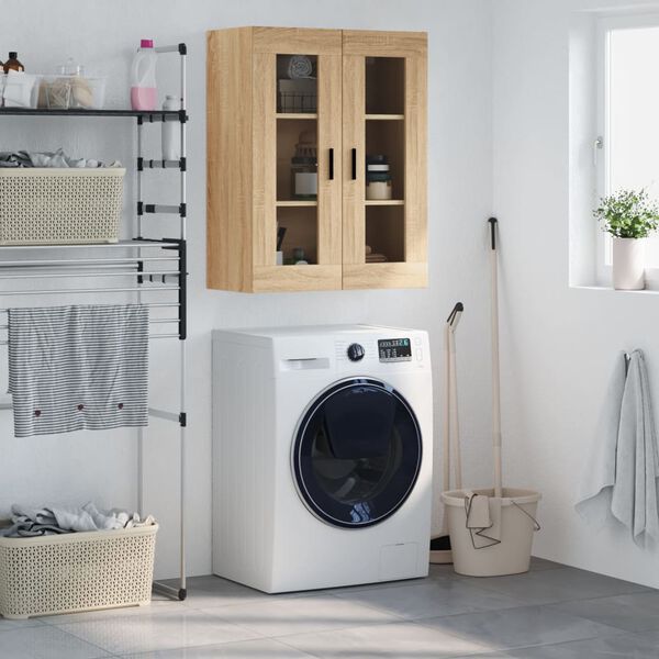 vidaXL sonoma sz&iacute;nű fali szekr&eacute;ny 69,5x34x90 cm