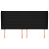vidaXL fekete sz&ouml;vet fejt&aacute;mla sz&aacute;rnyakkal 203x23x118/128 cm