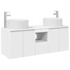 vidaXL F&uuml;rdőszobai Szekr&eacute;ny Szett 3 db Feh&eacute;r 49,5 x 44,5 x 65,5 cm