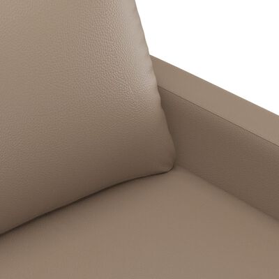 vidaXL 2 személyes cappuccino színű műbőr kanapé 140 cm