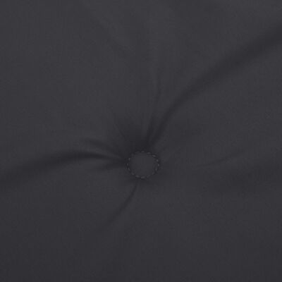 vidaXL fekete nyugágypárna (75+105) x 50 x 3 cm