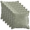 vidaXL P&aacute;rna huzat 6 db HOUTEN Z&ouml;ld 30 x 30 cm Chenille Sz&ouml;vet