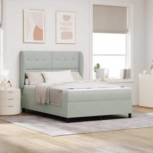 vidaXL Boxrug&oacute;s &aacute;gy matracmal Vil&aacute;gossz&uuml;rke 200 x 140 cm Poli&eacute;szter