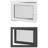 vidaXL Pinceablak RISOR 80 x 70 cm PVC &eacute;s &Uuml;veg Antracitsz&uuml;rke