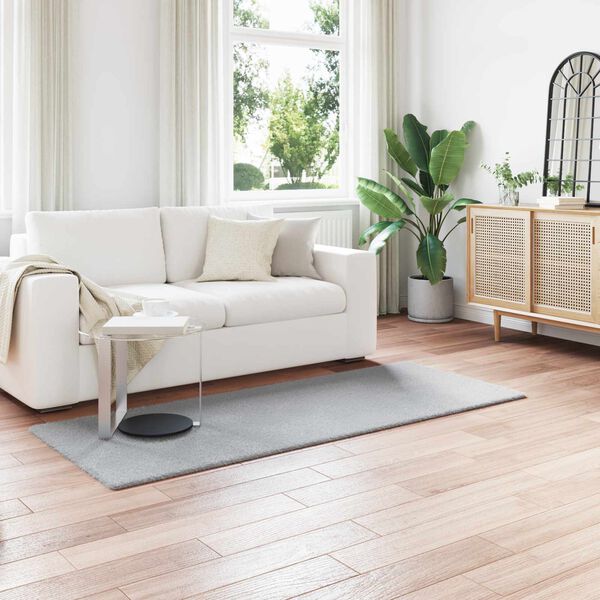 vidaXL Mű Ny&uacute;l Szőr Szőnyeg Olite Sz&uuml;rke 80 x 200 cm Poli&eacute;szter