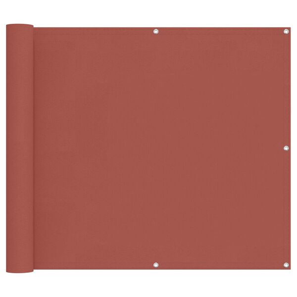 vidaXL Erk&eacute;ly Sz&uacute;nyogh&aacute;l&oacute; Terrakotta 100 x 800 cm Oxford Sz&ouml;vet