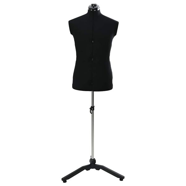 vidaXL Állítható ruha forma női Fekete 37,5-45,5 inch szövet