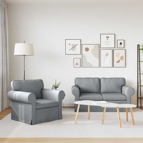 vidaXL Kanap&eacute; 120cm 2 pcs Vil&aacute;gossz&uuml;rke F&eacute;m