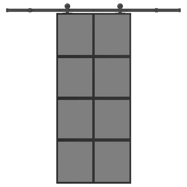 vidaXL tol&oacute;ajt&oacute; vasalattal 90x205 cm edzett &uuml;veg &eacute;s alum&iacute;nium szett