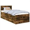 vidaXL Nappali&aacute;gy F&uuml;st&ouml;lt T&ouml;lgy &eacute;s Fekete 75 x 190 cm Szerelt Fa